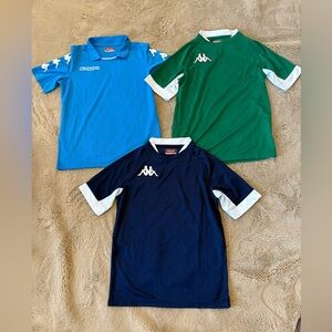 Kappa drifit activewear shirt bundle, boys 14